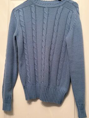 Women’s Cable Knit Sweater in Light Blue
